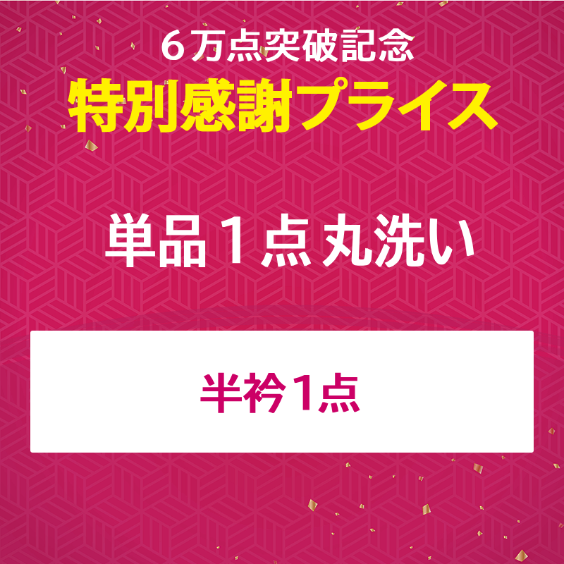 半衿丸洗い クリーニング